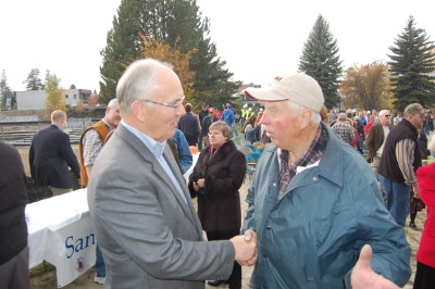 Veteran Bob Johnson with U.S. Senator Craig