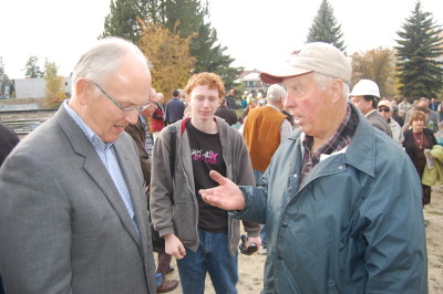 Bob thanks Larry for his service