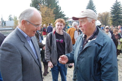 Senator Larry Craig and Bob Johnson