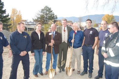 Elected Officials with Sandpoint Fire Department