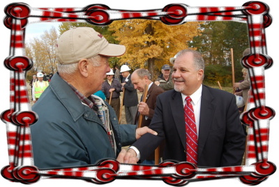 Veteran Bob Johnson and Congressman Sali